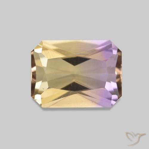 1.51ct ثنائية اللون أميترين, قص الزمرد, VVS-VS