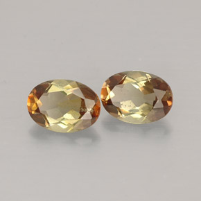 أحجار اندلوسيت متعدد الألوان طبيعية، قصة بيضاوى، VVS-VS، وزنها  قيراط