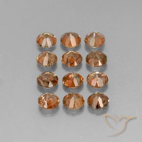 أحجار اندلوسيت متعدد الألوان طبيعية، دائري، SI، وزنها 3.30 قيراط