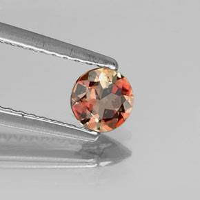 اندلوسيت متعدد الألوان طبيعي، قصة دائرى، 0.32 قيراط، قليلا جدا