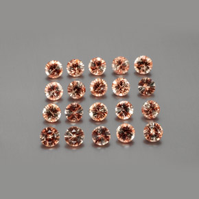 أحجار اندلوسيت متعدد الألوان طبيعية، قصة دائرى، قليلا جدا، وزنها 3.57 قيراط