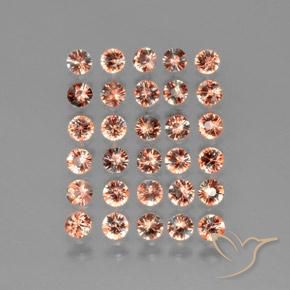 أحجار اندلوسيت متعدد الألوان طبيعية، قصة دائرى، قليلا جدا، وزنها 3.52 قيراط