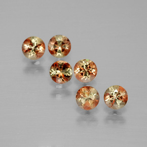 أحجار اندلوسيت متعدد الألوان طبيعية، قصة دائرى، قليلا جدا، وزنها 1.18 قيراط