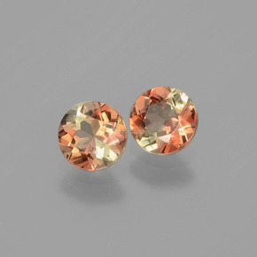 أحجار اندلوسيت متعدد الألوان طبيعية، قصة دائرى، قليلا جدا، وزنها  قيراط