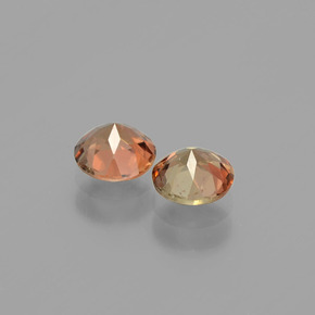 أحجار اندلوسيت متعدد الألوان طبيعية، قصة دائرى، قليلا جدا، وزنها  قيراط