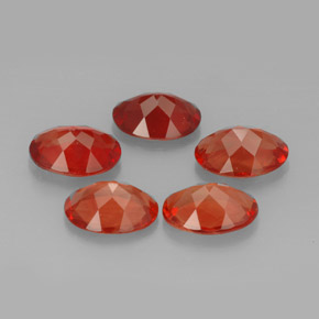 أحجار لابرادوريت أنديسين أحمر طبيعية، قصة بيضاوى، VVS، وزنها  قيراط