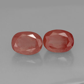 أحجار لابرادوريت أنديسين العسل الأحمر طبيعية، شفاف، شفاف / نصف شفاف، وزنها  قيراط