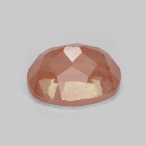 لابرادوريت أنديسين برتقالى محمر طبيعي، قصة بيضاوى، 1.64 قيراط، VVS-VS