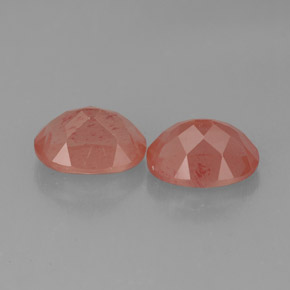 أحجار لابرادوريت أنديسين العسل الأحمر طبيعية، قصة بيضاوى، نصف شفاف، وزنها  قيراط