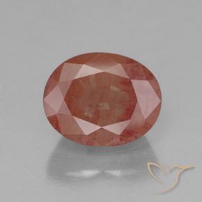 2.46ct طبيعي أحمر دموى لابرادوريت أنديسين, بيضوي, شفاف