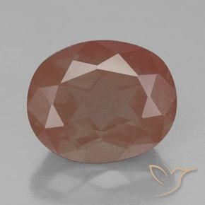 3.55ct طبيعي برتقالى دافئ لابرادوريت أنديسين, بيضوي, شفاف