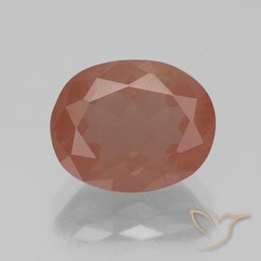 2.69ct طبيعي أحمر متوسط لابرادوريت أنديسين, بيضوي, شفاف