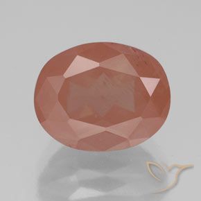 3.20ct طبيعي أحمر متوسط لابرادوريت أنديسين, بيضوي, شفاف / نصف شفاف