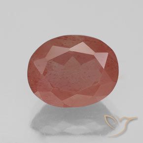 2.70ct طبيعي أحمر الخدود لابرادوريت أنديسين, بيضوي, شفاف / نصف شفاف