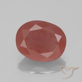 2.37ct طبيعي أحمر الخدود لابرادوريت أنديسين, بيضوي, شفاف / نصف شفاف