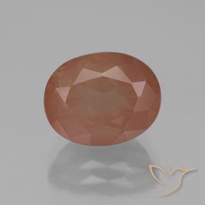 2.92ct طبيعي برتقالى دافئ لابرادوريت أنديسين, بيضوي, شفاف