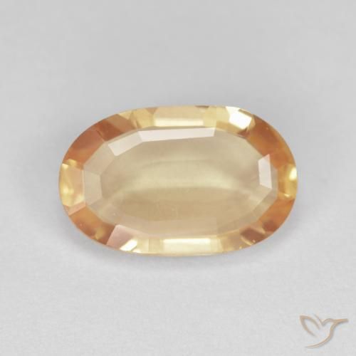 2.23ct طبيعي برتقالى كنتالوبى لابرادوريت أنديسين, بيضوي, شفاف