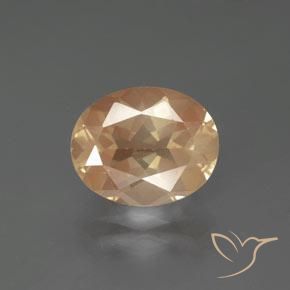 2.73ct طبيعي ذهبى-برتقالى لابرادوريت أنديسين, بيضوي, شفاف