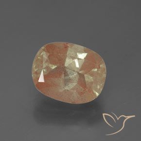 2.65ct طبيعي خوخى متوسط لابرادوريت أنديسين, وسادة, شفاف / نصف شفاف