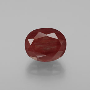 لابرادوريت أنديسين العسل الأحمر طبيعي، قصة بيضاوى، 4.09 قيراط، نصف شفاف