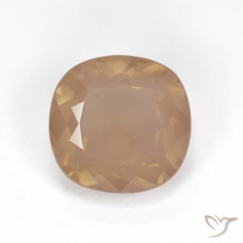 3.26ct طبيعي برتقالى خوخى فاتح لابرادوريت أنديسين, وسادة, شفاف