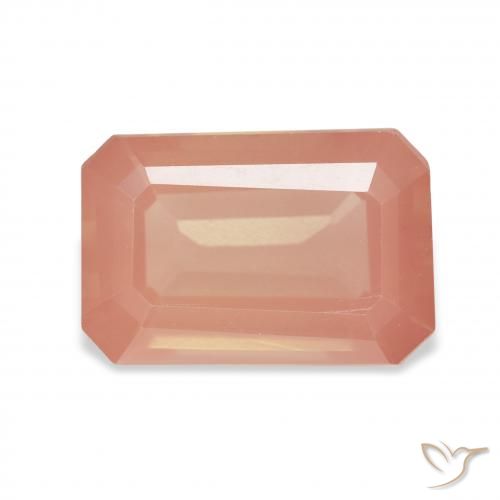 4.36ct طبيعي برتقالى محمر لابرادوريت أنديسين, قص الزمرد, شفاف