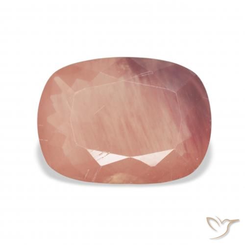 4.45ct طبيعي أحمر متوسط لابرادوريت أنديسين, وسادة, شفاف