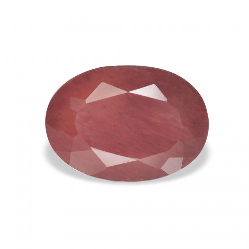 لابرادوريت أنديسين Medium Dark-Pink طبيعي، بيضوي، 2.30 قيراط، نصف شفاف