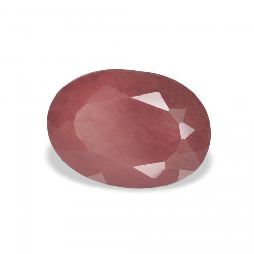 لابرادوريت أنديسين Medium Dark-Pink طبيعي، بيضوي، 2.30 قيراط، نصف شفاف
