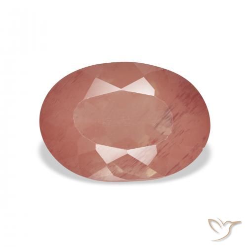 4.03ct طبيعي أحمر متوسط لابرادوريت أنديسين, بيضوي, شفاف