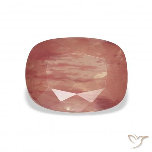 3.85ct طبيعي برتقالى محمر باهت لابرادوريت أنديسين, وسادة, شفاف