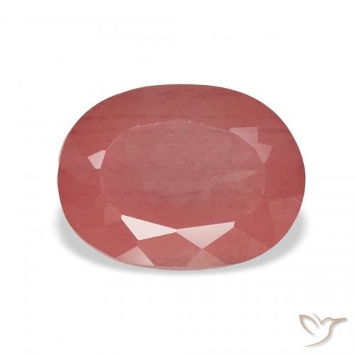 2.69ct طبيعي أحمر الخدود لابرادوريت أنديسين, بيضوي, شفاف
