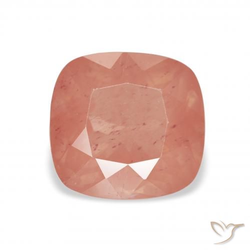 2.41ct طبيعي أحمر متوسط لابرادوريت أنديسين, وسادة, شفاف