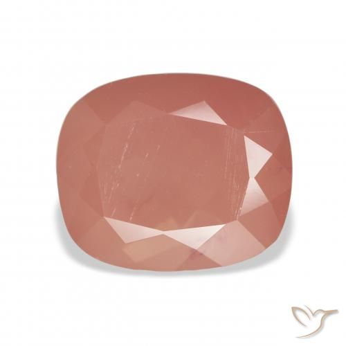 6.63ct طبيعي وردى برتقالى لابرادوريت أنديسين, وسادة, نصف شفاف