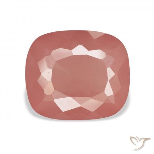 6.94ct طبيعي برتقالى محمر باهت لابرادوريت أنديسين, وسادة, شفاف