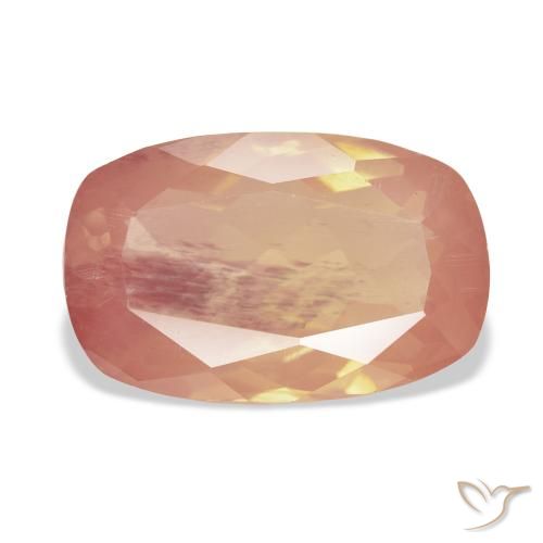 9.10ct طبيعي برتقالى محمر لابرادوريت أنديسين, وسادة, شفاف