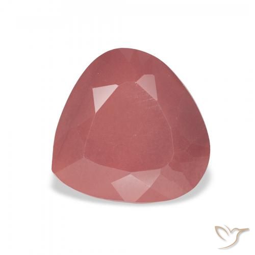 3.32ct طبيعي وردى برتقالى لابرادوريت أنديسين, شكل الكمثرى, نصف شفاف