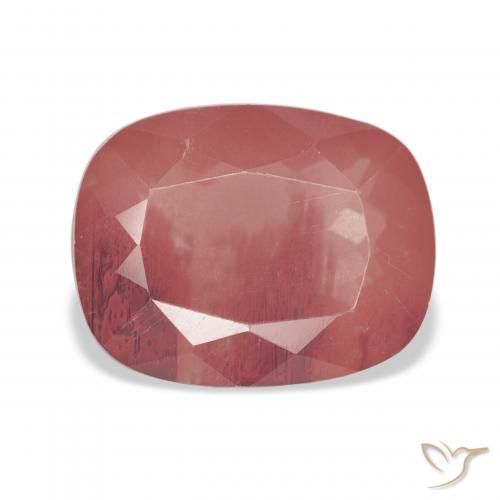 6.19ct طبيعي برتقالى محمر باهت لابرادوريت أنديسين, وسادة, شفاف
