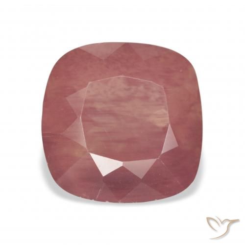 4.63ct طبيعي أحمر متوسط لابرادوريت أنديسين, وسادة, شفاف