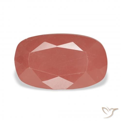 3.05ct طبيعي أحمر متوسط لابرادوريت أنديسين, وسادة, نصف شفاف