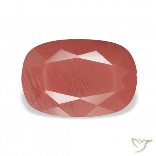 3.61ct طبيعي أحمر دموى لابرادوريت أنديسين, وسادة, نصف شفاف