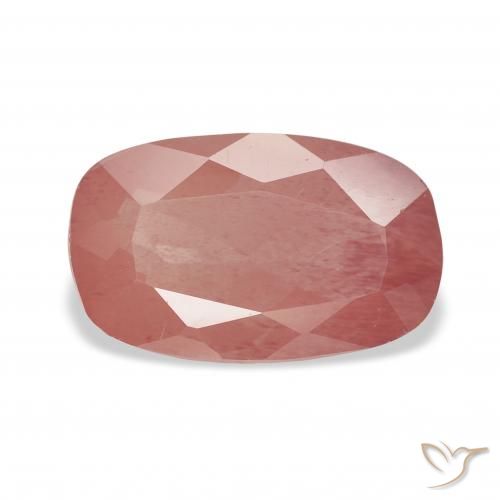 2.96ct طبيعي أحمر متوسط لابرادوريت أنديسين, وسادة, شفاف