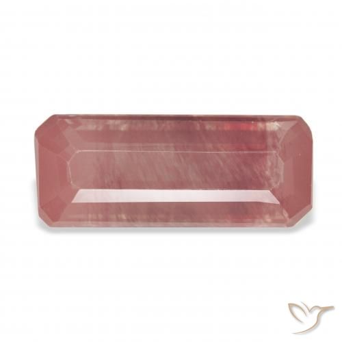 3.88ct طبيعي أحمر برتقالي لابرادوريت أنديسين, قص الزمرد, شفاف