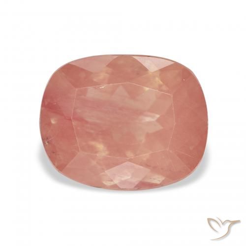 3.13ct طبيعي وردى متوسط لابرادوريت أنديسين, وسادة, شفاف