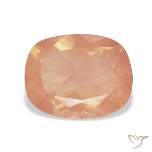4.00ct طبيعي برتقالى محمر فاتح لابرادوريت أنديسين, وسادة, شفاف