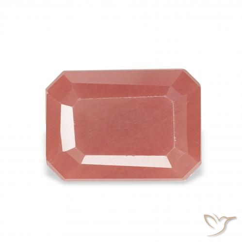 1.83ct طبيعي أحمر متوسط لابرادوريت أنديسين, قص الزمرد, نصف شفاف
