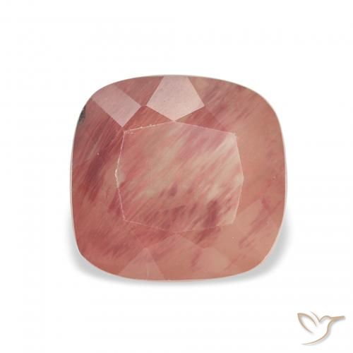 2.88ct طبيعي أحمر متوسط لابرادوريت أنديسين, وسادة, نصف شفاف