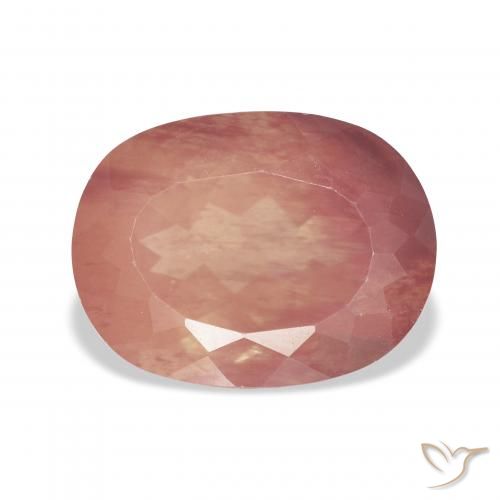 5.76ct طبيعي أحمر متوسط لابرادوريت أنديسين, وسادة, شفاف