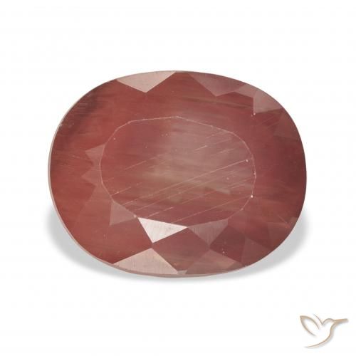 5.09ct أحمر برتقالي لابرادوريت أنديسين, بيضوي, شفاف