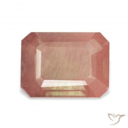 3.85ct برتقالى محمر باهت لابرادوريت أنديسين, قص الزمرد, شفاف